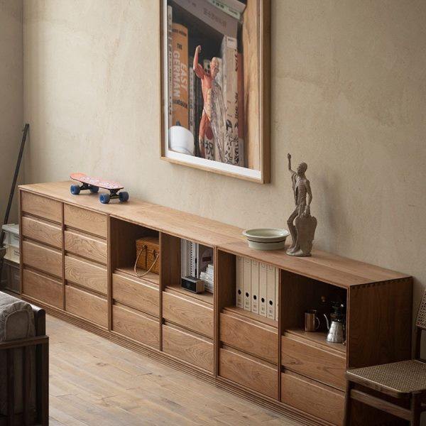 北美黑胡桃木书架实木书柜展示柜储物柜多功能组合樱桃木收纳柜,住宅家具,组合书柜,淘宝优惠券,粉丝福利购,淘宝优惠卷