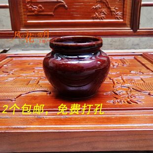 云南土陶罐花瓶粗陶摆件客厅插花简约小清新迷你文艺粗陶花器陶瓷