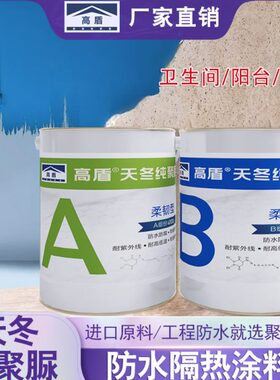 高盾天冬纯聚脲卫生间免砸砖透明外墙防水材料胶屋顶补漏防腐涂料