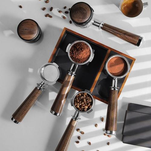 MHW-3BOMBER轰炸机无底手柄 51/54/58mm意式咖啡机改装无底木把手