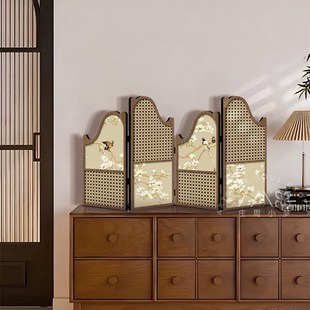 喜鹊如意桌面屏风宋代美学客厅玄关电视柜装饰品中式礼品