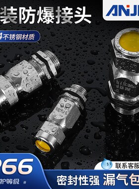 铠装填料函 G2防爆格兰头 锈钢3密封接头 G3夹紧葛兰头