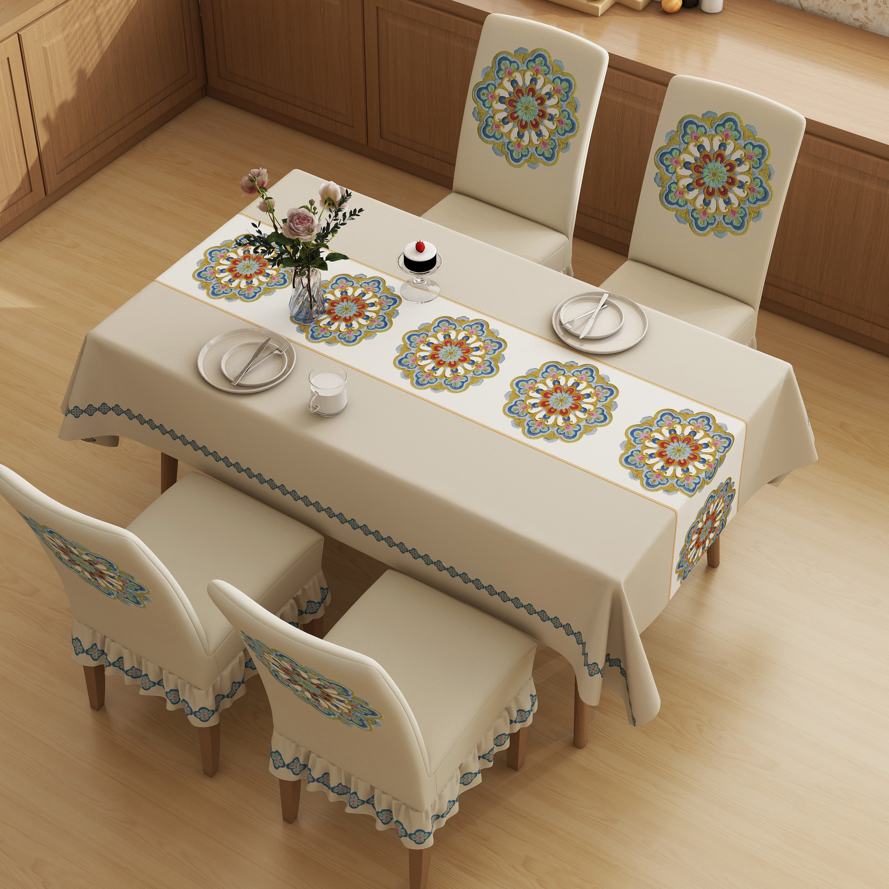 椅子罩新款装桌布防水防油免洗餐桌弹力餐椅高端座椅罩,居家布艺,桌布,淘宝优惠券,粉丝福利购,淘宝优惠卷