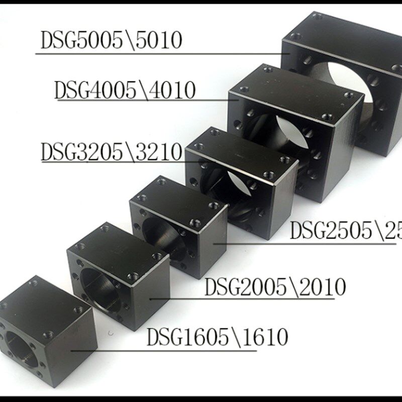 5号钢 黑色四方钢铁丝杆螺母座325,转换固定座5,
