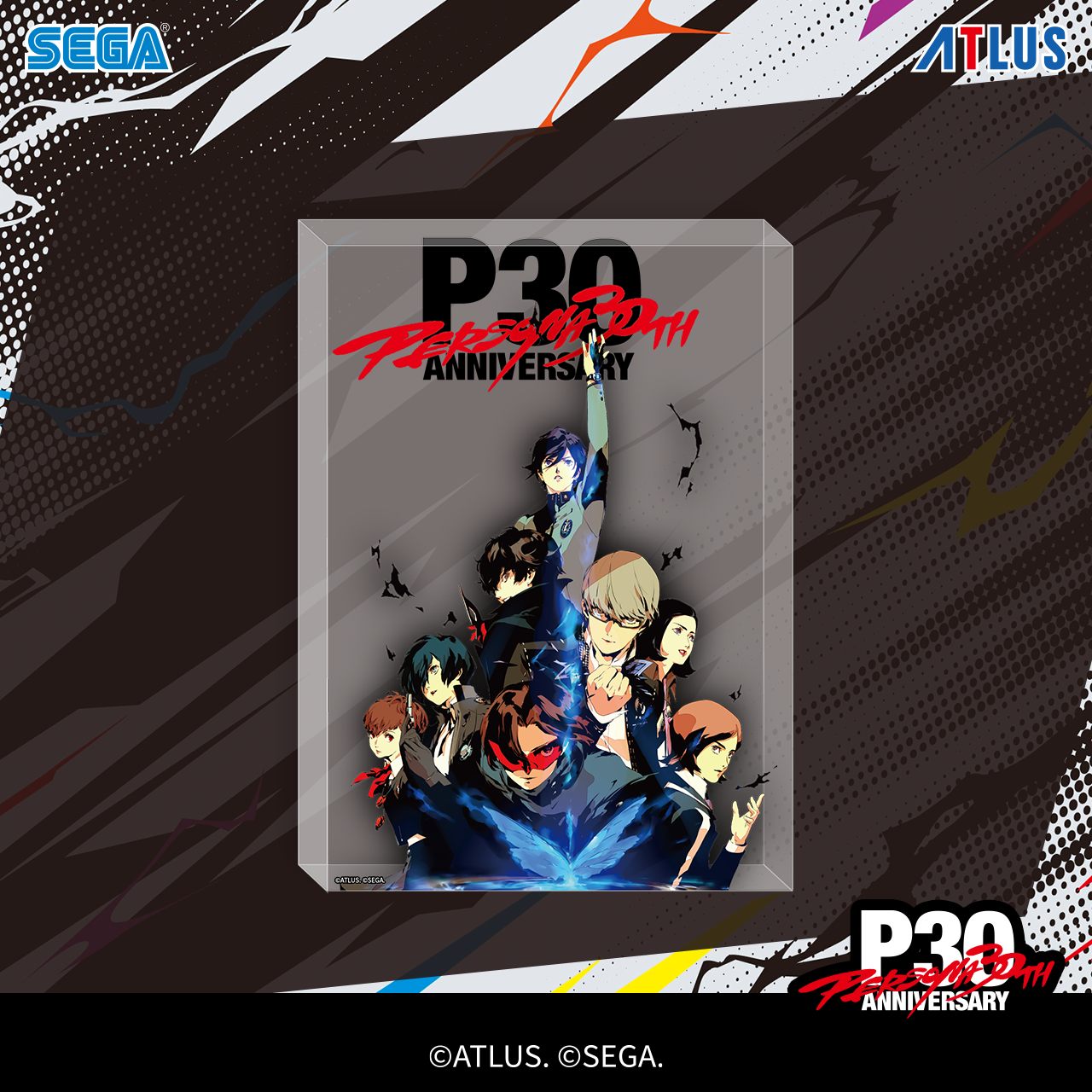 【新品】SEGA世嘉 《女神异闻录系列 30th》主KV超透明亚克力摆件