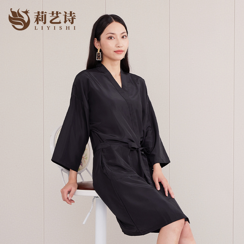 美发店客袍染发衣潮工作服剪发和服发廊理发店围布