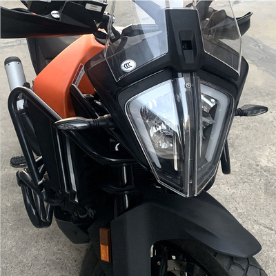 适用KTM390/790/890ADV改装前灯罩大灯保护玻璃 防撞保护罩配件