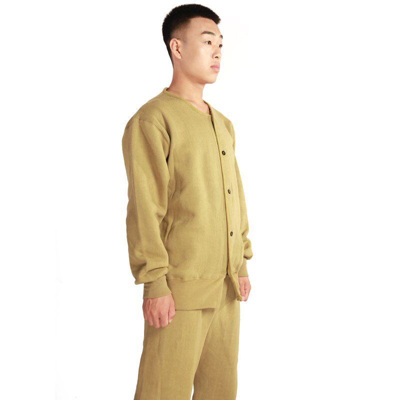 煤矿用棉绒衣绒裤套装加厚保暖矿井下井劳保工作服绿绒