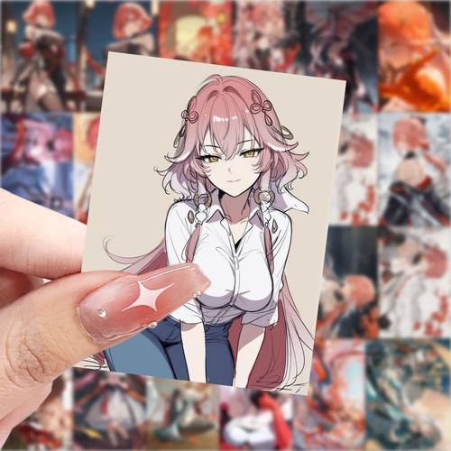 鸣潮今汐长离126张贴纸风爆款高颜值游戏周边装饰手账行李箱贴画