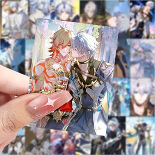 新款崩坏白厄贴纸帅气白厄同人高颜值立绘贴画diy手机壳笔记本贴