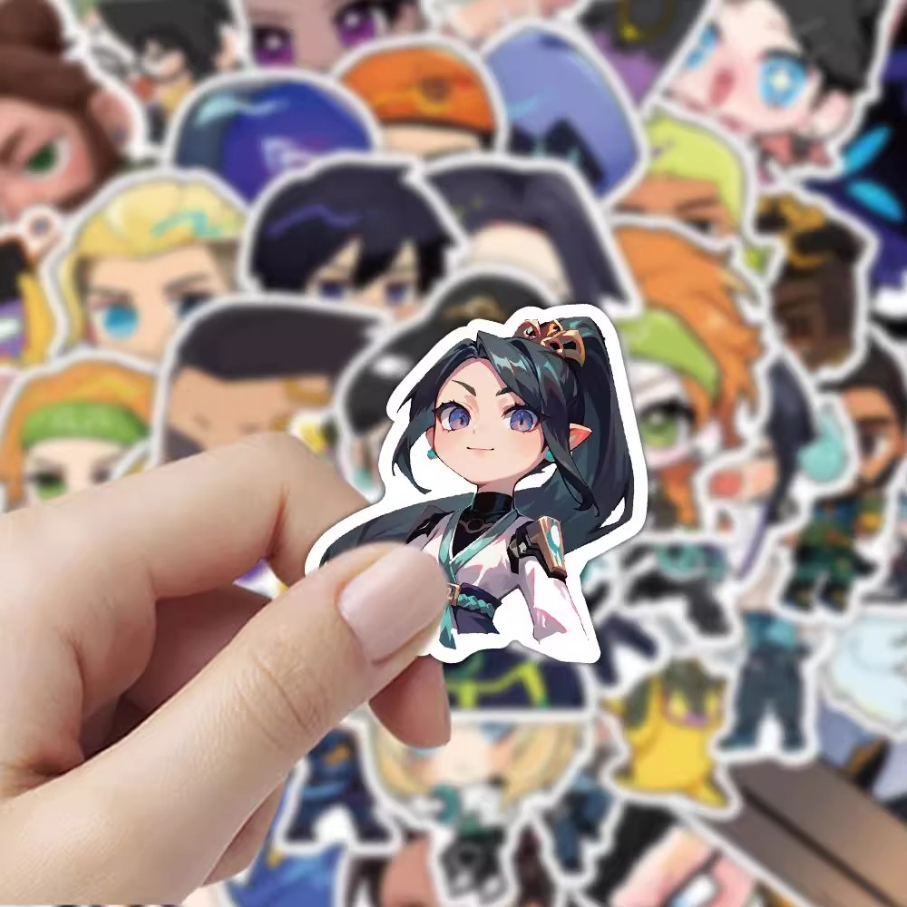 60张Q版无畏契约贴纸周边手机壳笔记本行李箱防水贴纸diy贴纸贴画