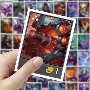 金铲铲s14英雄创意贴画游戏周边行李箱贴纸diy笔记本手机装 饰防水