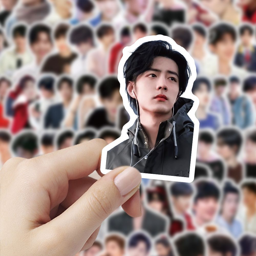 新款肖战帅气贴纸高颜值明星周边贴纸装饰桌面手机手账免diy贴画