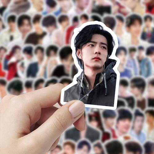 新款肖战帅气贴纸高颜值明星周边贴纸装饰桌面手机手账免diy贴画