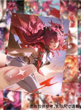 鸣潮露帕贴纸ins风二次元游戏人物海报周边壁纸贴图DIY笔记本装饰