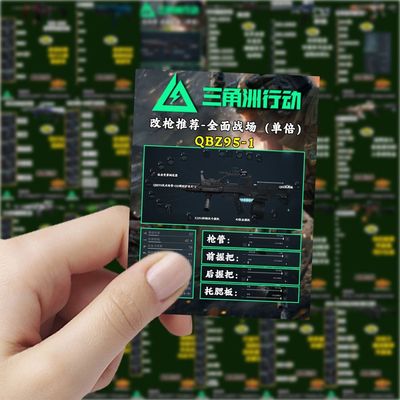 63张三角洲行动贴纸枪战游戏创意装饰电脑笔记本桌面贴画防水diy
