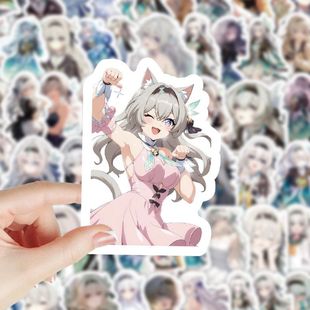 饰防水贴画 手机壳行李箱装 206张流萤贴纸二次元 卡通游戏周边同款