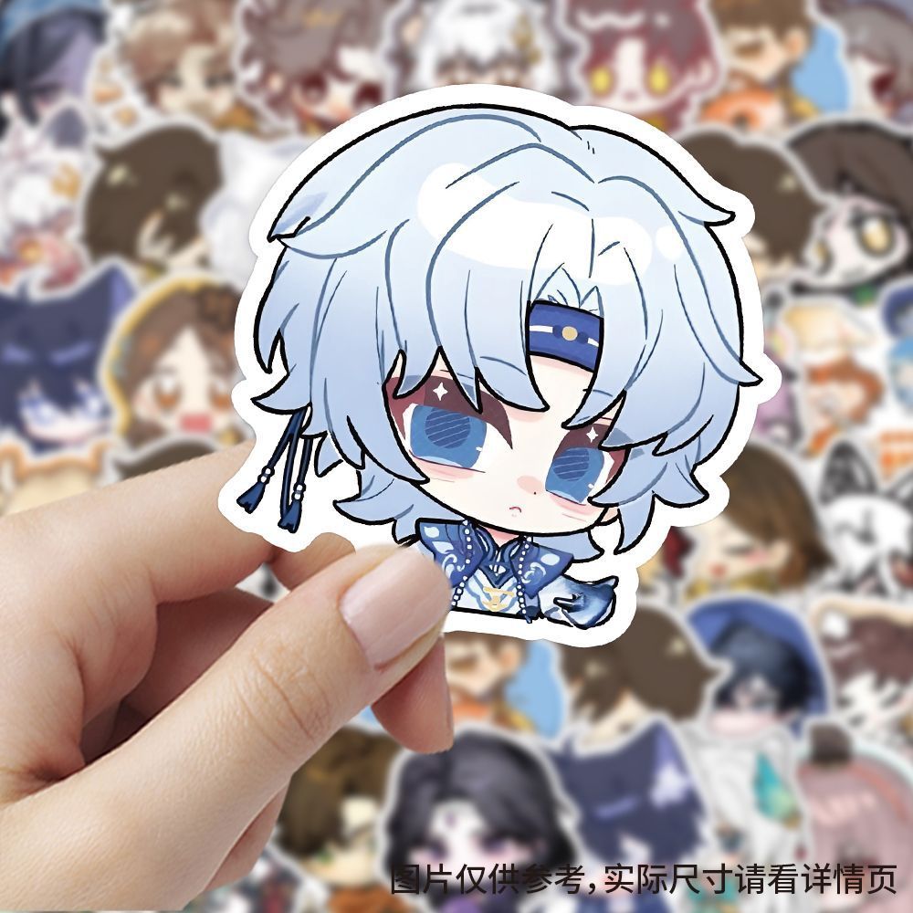 240张超自然行动组Q版贴纸卡通可爱游戏人物装饰手账标签手机贴画