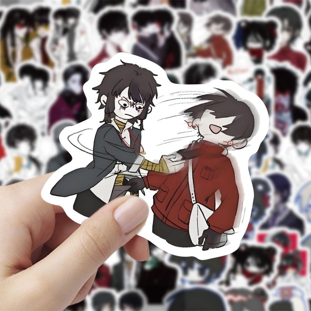 120张头七怪谈动漫贴纸周边手账笔记素材DIY防水贴画创意个性装饰