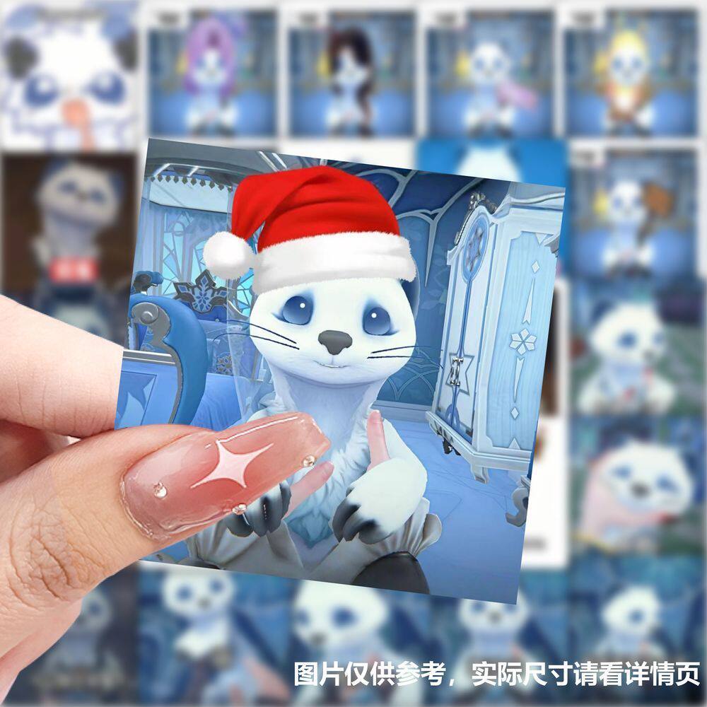 59张爆款超自然行动组白鼬桌面贴纸游戏可爱萌宠搞笑表情包贴贴纸图片