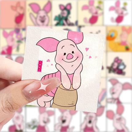爆款卡通可爱小猪皮杰贴纸动漫装饰手机手账电脑桌面笔记本贴画