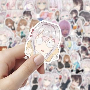 不时轻声地以俄语遮羞的邻座艾莉同学动漫可爱贴纸二次元贴画卡通