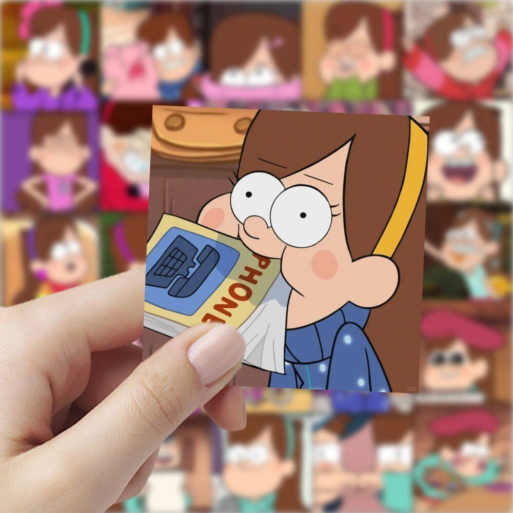 177张梅宝可爱贴纸卡通动画趣味周边桌面手机手账diy装饰贴画防水