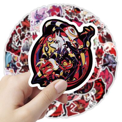 103张hazbin hotel动画地域客栈贴纸个性创意手机diy装饰贴画防水
