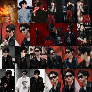 189张严浩翔中国新说唱贴纸帅气明星单人周边高颜值diy贴画防水