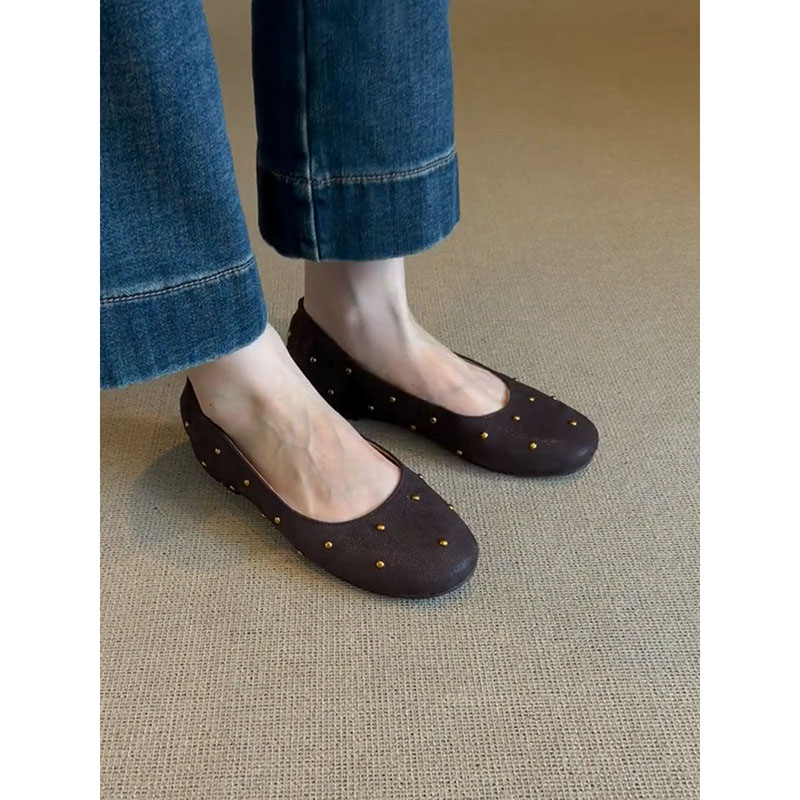 牛皮版~时尚简约浅口小单鞋