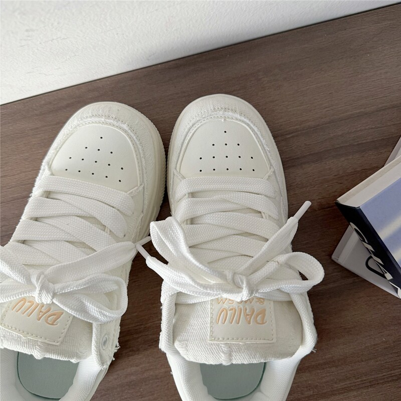 喜叔 小众风厚底小n白鞋国潮男女百搭面包鞋学生运动滑板鞋子,女鞋,休闲板鞋,淘宝优惠券,粉丝福利购,淘宝优惠卷