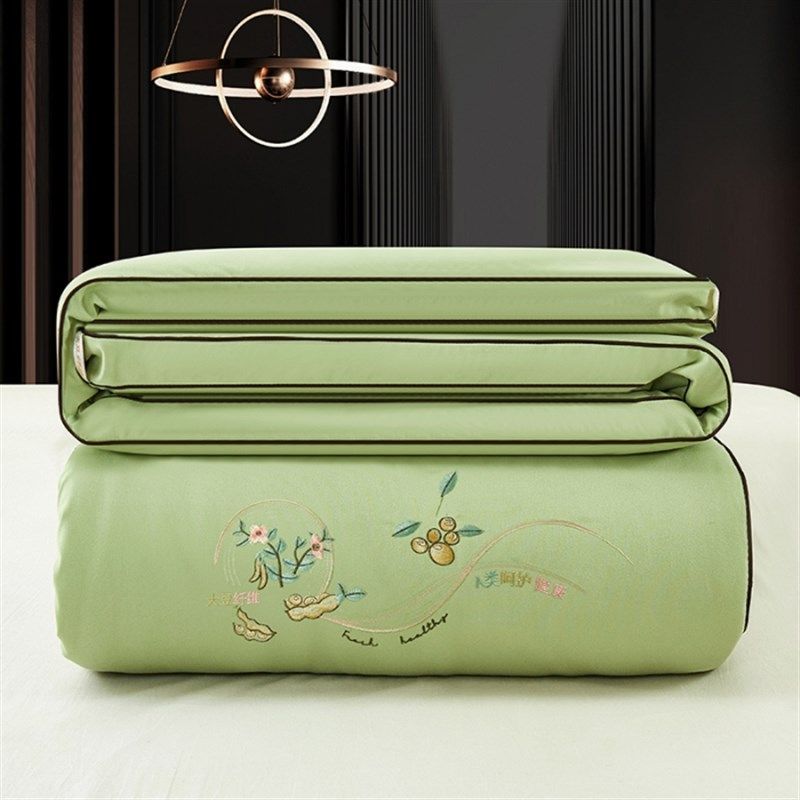 大豆纤维被子冬被棉被芯学生宿舍加厚春J秋空调被单人四季通字母,床上用品,化纤被,淘宝优惠券,粉丝福利购,淘宝优惠卷