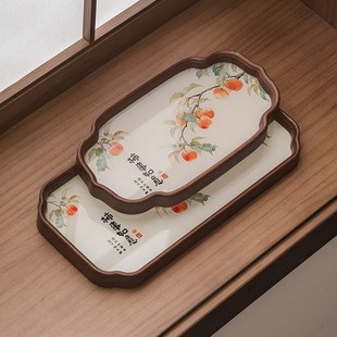 创意吸水茶盘家用小型储水托盘茶桌高颜值干泡台壶承茶垫茶具配件