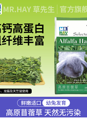Mr.Hay草先生高原苜蓿草500g兔子龙猫干草牧草荷兰猪饲料豚鼠粮食