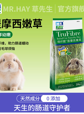 MR.HAY草先生提摩西嫩草250g 兔子草提摩西草荷兰猪饲草兔兔干草