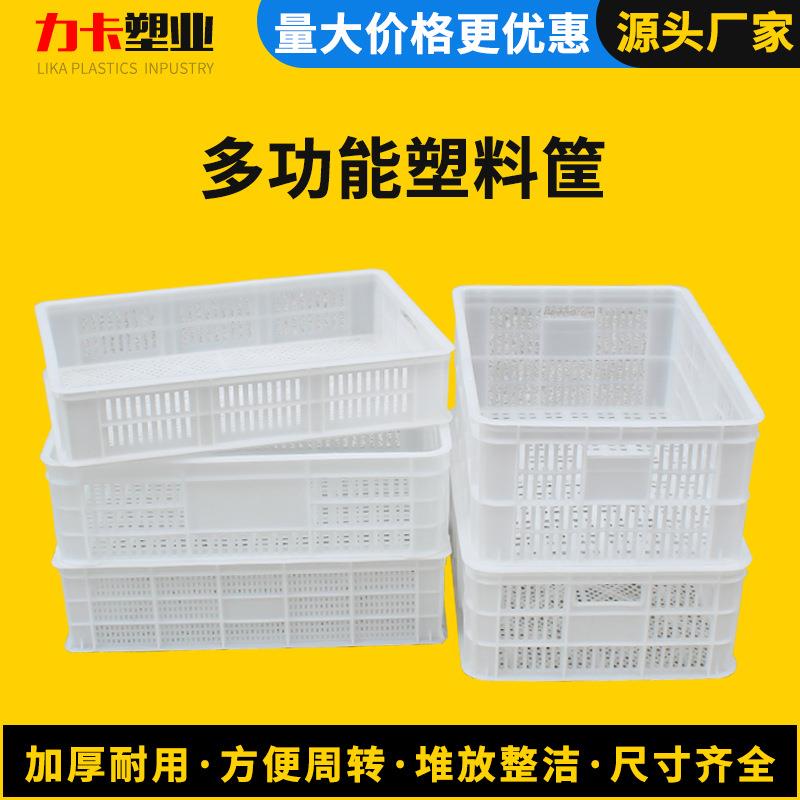 加厚周转塑料筐塑料鸡鸭苗运转箱蔬菜蘑菇辣椒龙虾筐