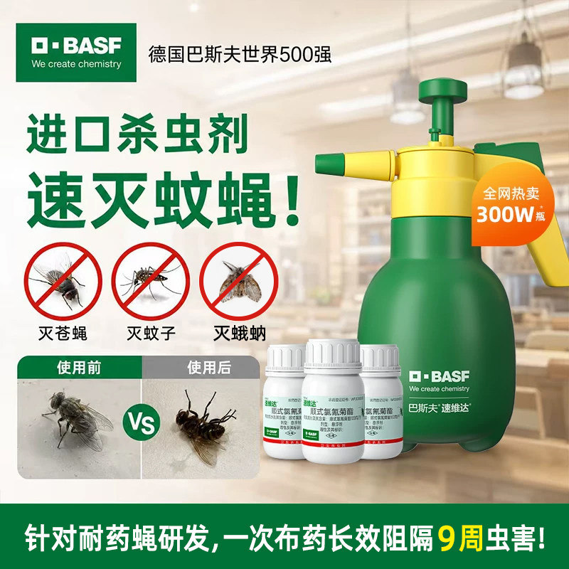 巴斯夫除虫菊杀虫气雾剂床上专用