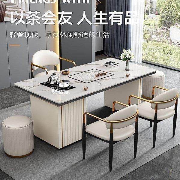 岩板茶桌椅组合带储物柜现轻奢家用公阳台简约功夫茶几茶台桌,商业/办公家具,茶台/茶桌,淘宝优惠券,粉丝福利购,淘宝优惠卷