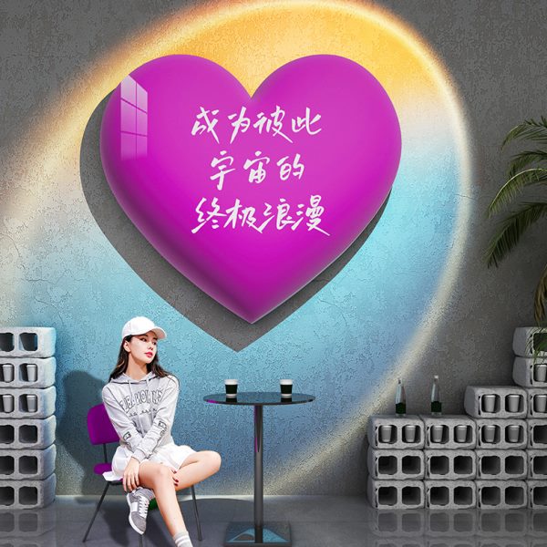 区拍照置背景贴纸爱心气球网红墙打卡文字立体装饰氛摆件浪漫围布