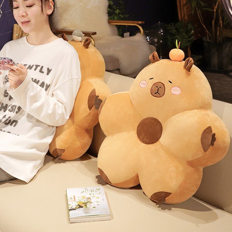 水豚卡皮床头靠垫巴拉软包靠背榻榻米靠I枕沙发抱枕护腰垫床上枕