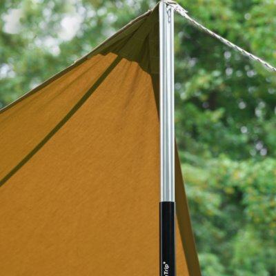 山趣户外野营加粗可调节帐篷支撑管伸缩天幕杆五节铝合金天幕杆子