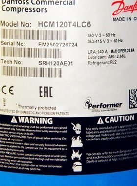 HCM120T4LC6 HCM094T4LC6 HCM104/HCM109T4LC6丹佛斯涡旋压缩机