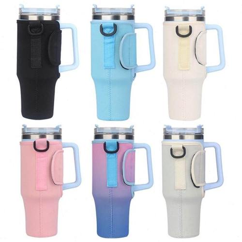 冰霸杯杯套不锈钢真空手柄杯真空保温吸管杯套运动潜水料杯套