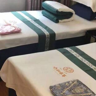 足疗按摩泰式床沙发巾四件套防滑美甲洗脚店床单采耳修脚按摩椅垫