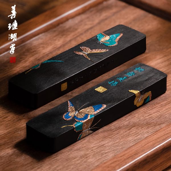 善琏湖笔 轻舞飞扬 油烟墨手工徽墨墨块墨条墨锭玄之斋毛笔书法专