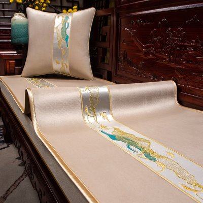 中式红木沙发垫冬季防滑毛绒布艺沙发套罩盖巾实木坐垫沙发巾定制,居家布艺,沙发垫,淘宝优惠券,粉丝福利购,淘宝优惠卷