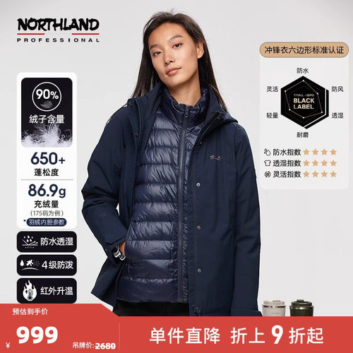 保暖鹅绒户外防水防风连帽外套