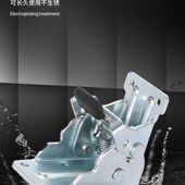 小号90度折叠自锁铰链桌椅茶几家具扣不锈钢焊接五金合页连接配件