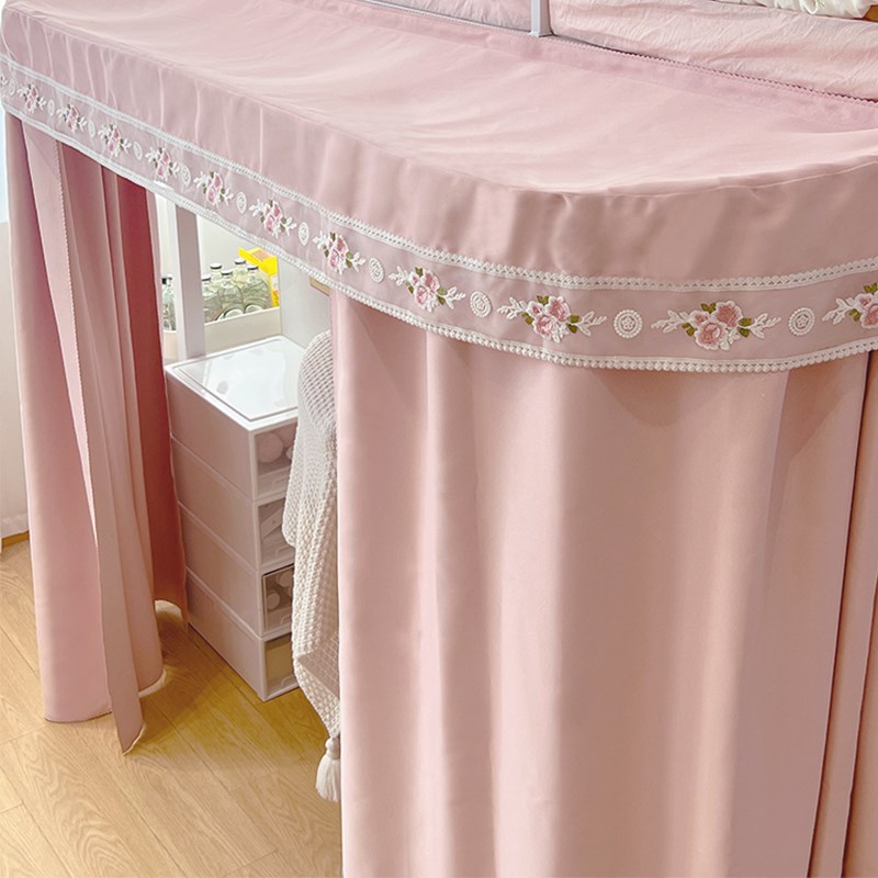 不小心铃兰下桌帘U型延伸支架宿舍下桌遮挡帘子下铺床下帘遮光