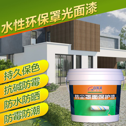水性罩光漆室内外墙面保护漆防水防潮抗污透明光油清漆环保罩面漆